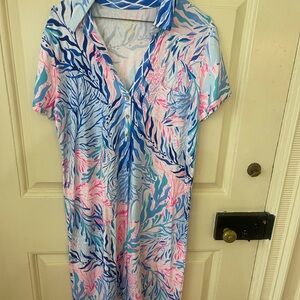 Lilly Pulitzer dress 
Colorful Leaf Print Dress